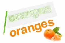 Alfabet Magnetyczny 5 cm - małe litery w kolorze pomarańczowym