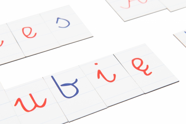 Alfabet Montessori - małe litery pisane